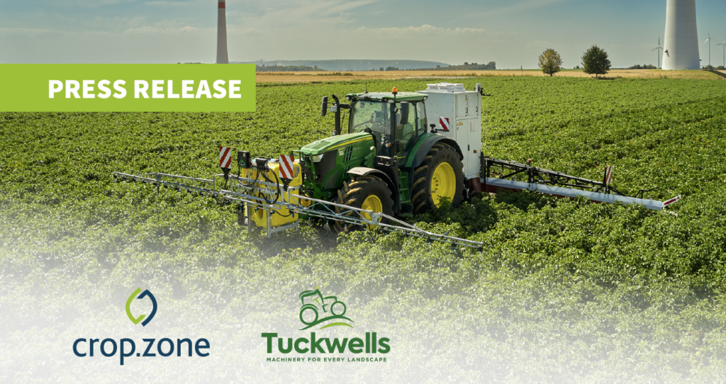 PRESS RELEASE: partnership between crop.zone and Tuckwells Forge in the United Kingdom